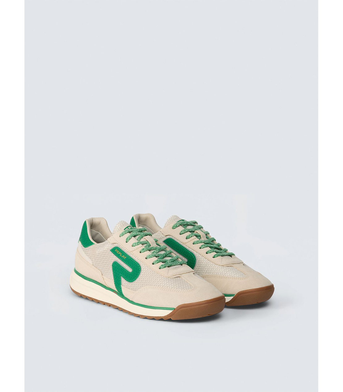 テクニカルファブリック70'sスニーカー 詳細画像 オフホワイトグリーン 3